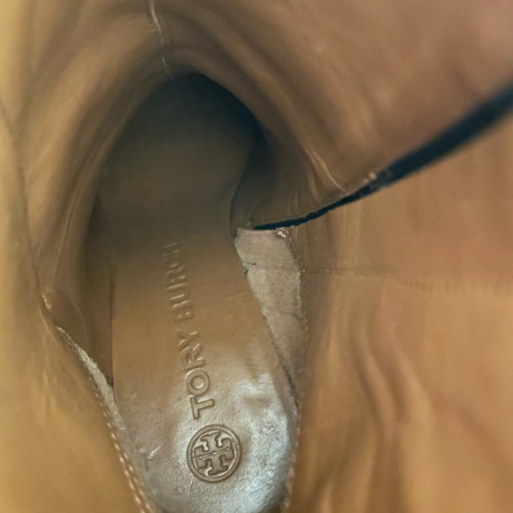 Tory Burch mid-heel leather ankle boots size 8 US Women’s Black Ankle Boots - Picture 7 of 8